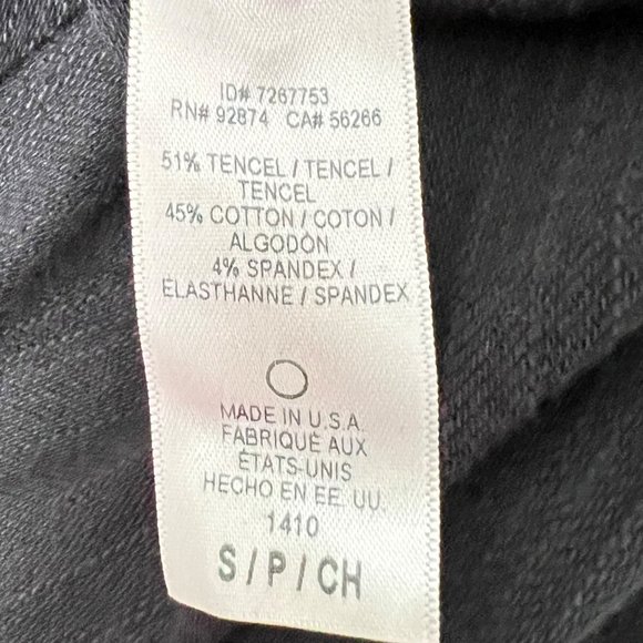 Splendid Womens Black Pencil Skirt Slub French Terry Foldover Waist size Small - Picture 10 of 12